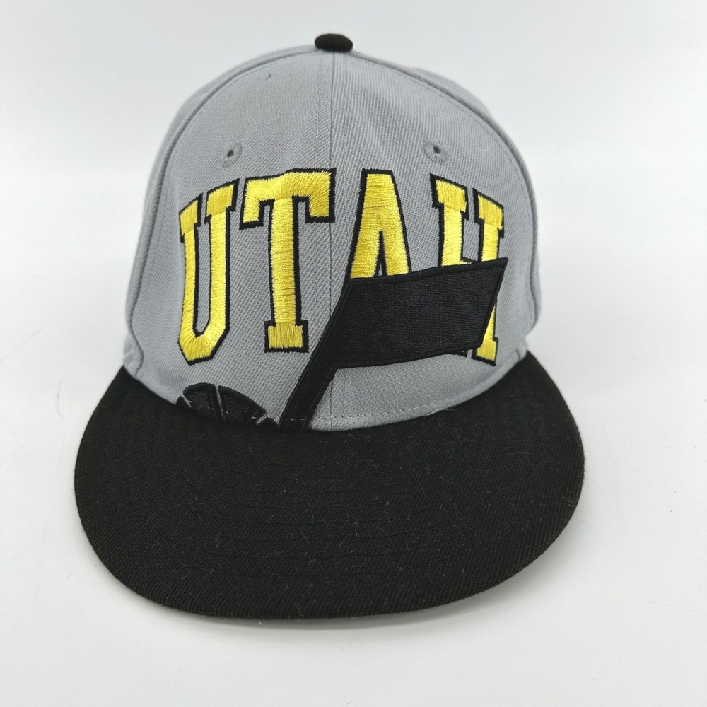 New Era 9FIFTY Utah Jazz NBA Tip Off Snapback Hat Gray Black Yellow Cap Excellen